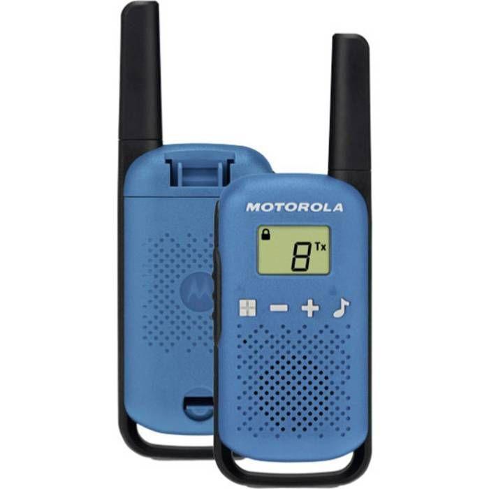 Vysílačka Motorola - 2 ks - Modrá - Dosah 8 km - Handsfree - Výkon 500 mW
