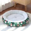 Fuzzy Cat Mat Christmas Calming Comfortable Pet Sofa Puppy Kitten Crate Kennel Bed For Home Dorm Bedroom Living Room Balcony