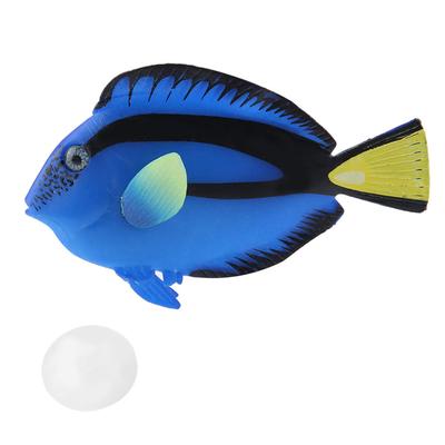 Aquarium Ornament Aquarium Dekoration Tropischer Kunstfisch Lustiger Künstlicher Leuchtender Fisch 02#