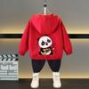 Boys and Girls Jacket Spring Ball Thin Section of The Middle and Large Children Loose Casual Hooded Rushing Coat Jacket Children's Outside