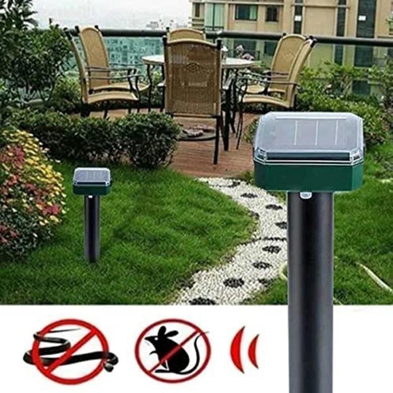 800MAH vonkajší solárny odpudzovač s ultrazvukovými vibráciami Odpudzovač hadov Elektronický odpudzovač hadov pre záhradnú farmu