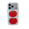 In's Simple Dual-Layer Tomato Design Phone Case for iPhone 17 Pro Max and Apple 16/15