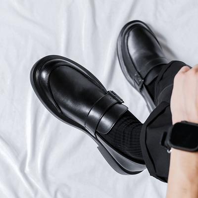 Fashion Leather Shoes Men's Loafers Slip On Business Casual Office Formal Shoes Classic Soft Leather Breathable Men British Style Shoes