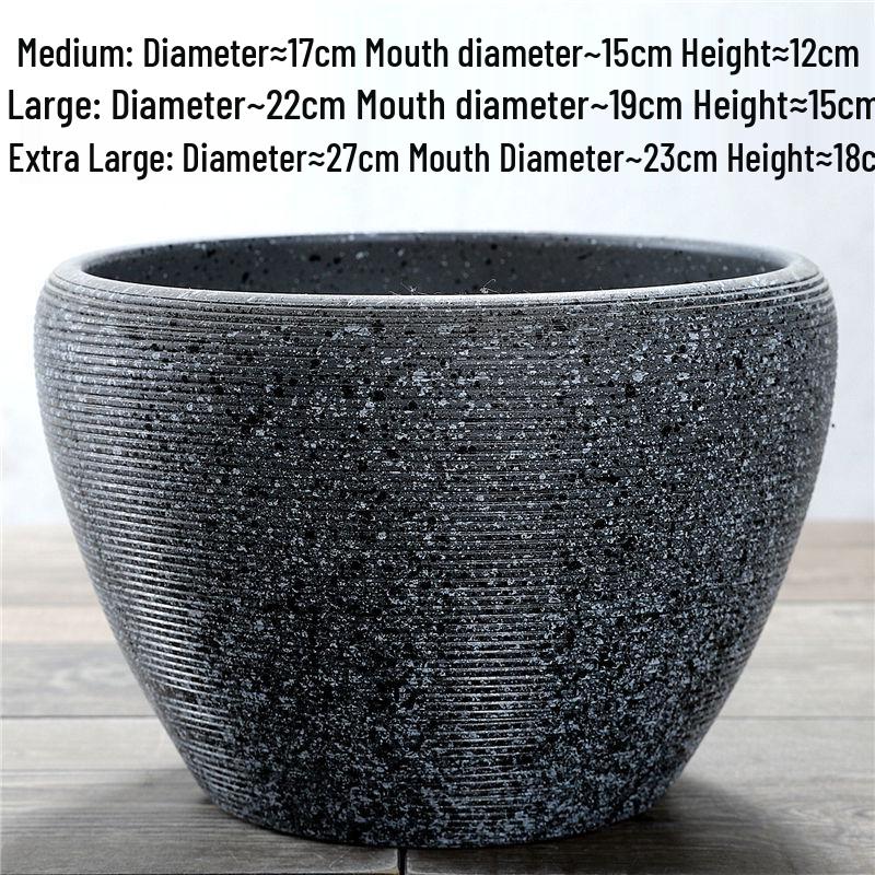 Nordic Style Extra-Large Ceramic Flower Pot for Indoor/Outdoor Use - Ideal for Money Tree, Pothos, and Creative Bonsai.