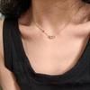 F High Version V Gold Full Diamond Small Necklace Women's Plated 18K Diamond Collarbone Chain Light Luxury