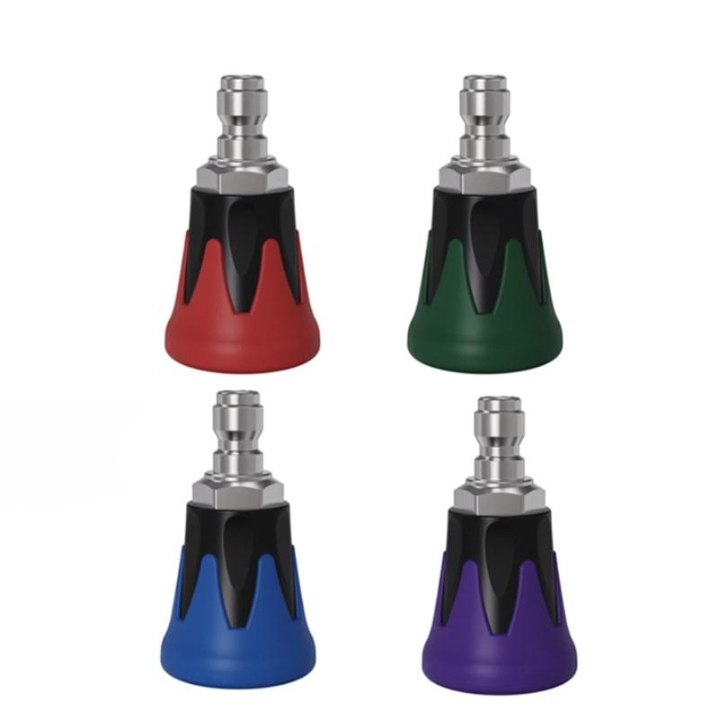 Automotive Pressure Washer Nozzle 1/4 Inch Bore 40 Degree Fan Sprayer 304 Stainless Steel Design Water Guns Head Tips
