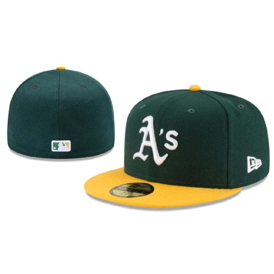 Oakland Athletics closed-back sun protection cap, couple s sun hat, embroidered cap, full-coverage baseball cap 7