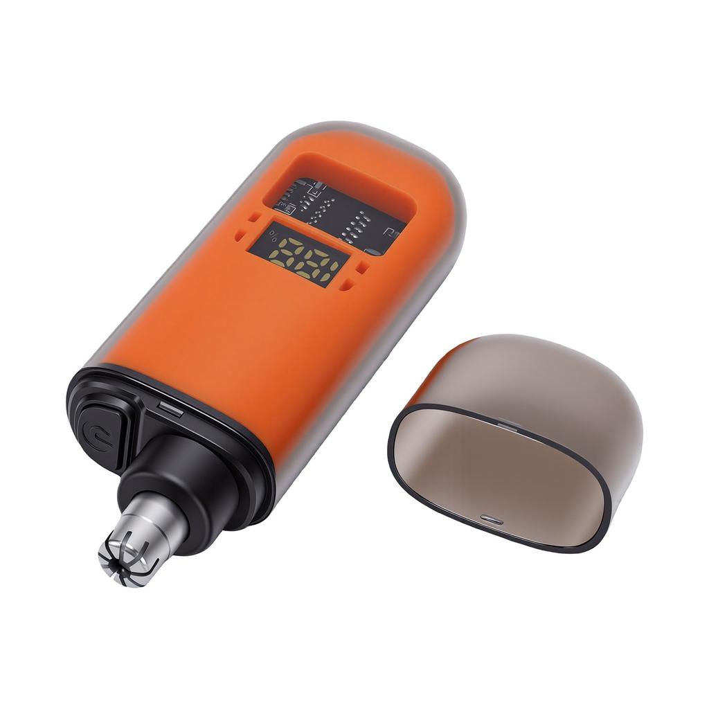 Nasal Hair Cutter with Digital Display USB Rechargeable Painless Water Proof Nose Hair Clipper