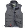 Men's Outdoor Fishing Vest - Thin, Plus Size, Spring/Autumn Style for Middle-aged & Elderly