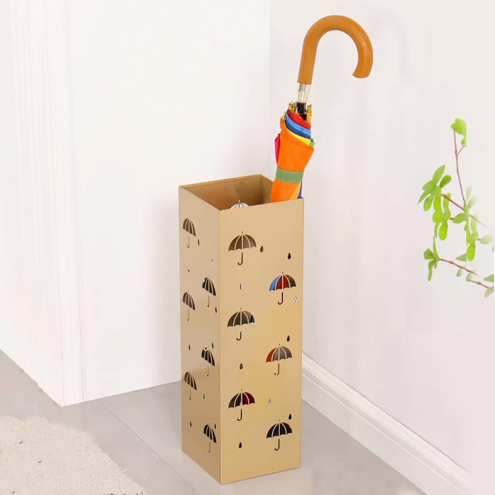 Metal Chic Umbrella Holder Multipurpose Free Standing Metal Umbrella Stand Rack Walking Sticks Holder Entryway Home Hotel Office