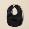 Waterproof Feeding Bib for Babies 0-4 Year Thickened Drool Bandana with Food Catcher Large Coverage Soft Weaning Bib Solid Color