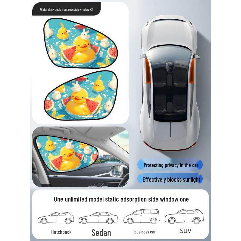 Magnetic Car Window Sunshade: UV Protection & Heat Insulation Curtains