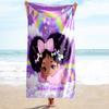 1PC Custom Name Rainbow Dreams Beach Towel Highly Absorbent And Sand-Resistant Towel for Swimming, Pool, Yoga, And Travel Lightweight
