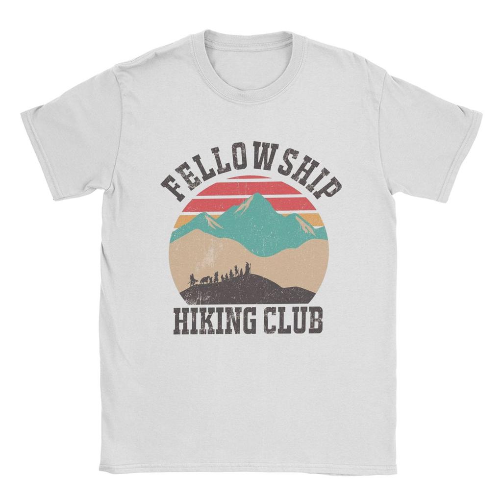 Men's Fellowship Hiking Club Mordor L-Lords Of The R-Rings T Shirt Cotton Clothing Casual O Neck Tee Shirt 4XL 5XL T-Shirt