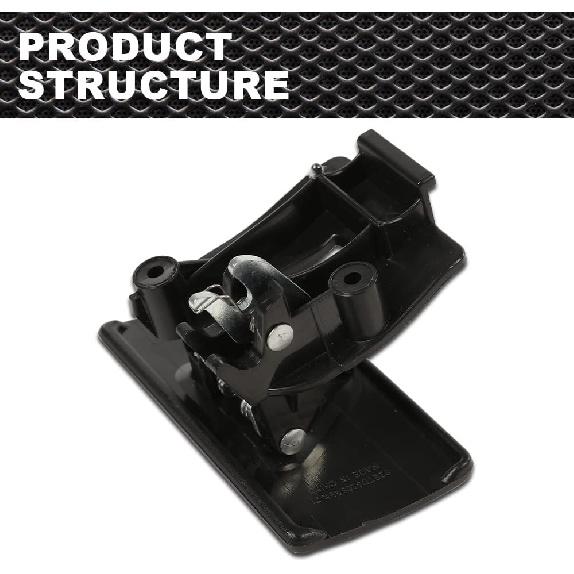 Glove Box Handle Dash Latch Compatible with Hummer H3 2006 2007 2008 2009 2010 Black Right 1pc