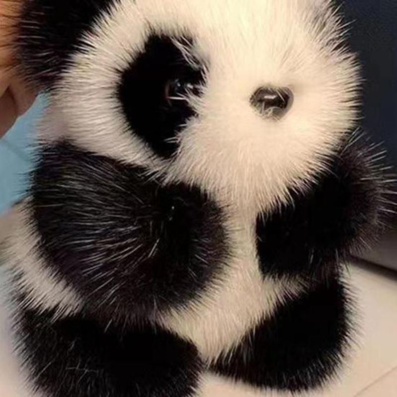 1 Pz Piccola Bambola Panda Borsa Ornamento Portachiavi Ciondolo Donne Peluche Carino