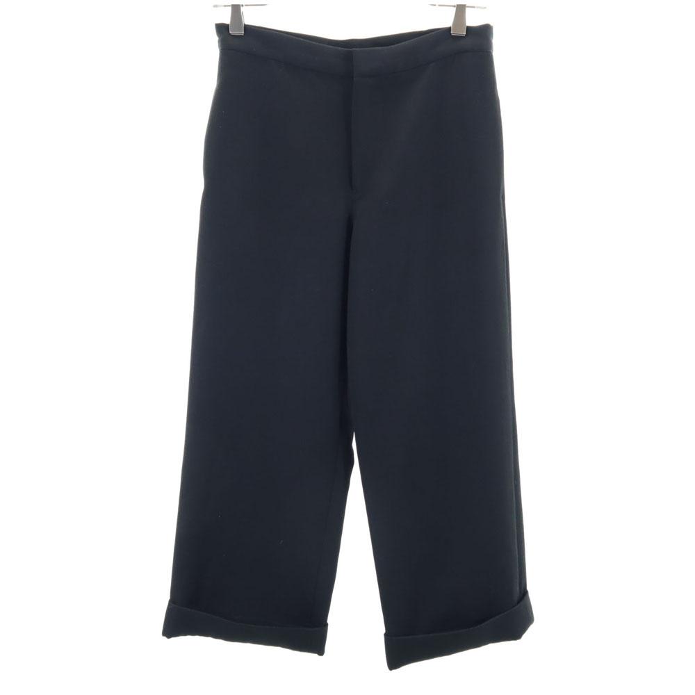 Yohji Yamamoto wool blend cropped length Slacks pants 1 black Men's Used