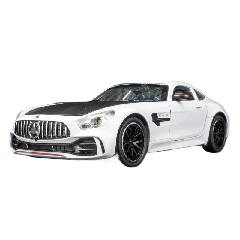 

1/24 Benzs-GT GTR литой гоночный автомобиль модель литые игрушечные машинки металлическая модель автомобиля имитация звука свет коллекция детская игрушка подарок белый