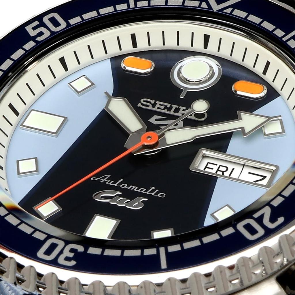 Seiko 5 Sports 55th Anniversary Honda Super Cub Collaboration Limited Edition Mechanical Made in Overseas Model Wristwatch, Japan, SRPK37, Men's,