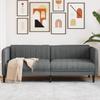 Vidaxl Three-Seater Sofa, Dark Gray, Fabric