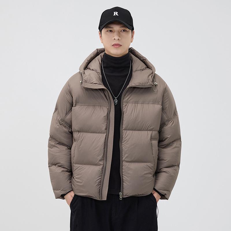 Men's 2025 Winter Hooded Down Jacket: Thick, Warm, Plus Size Casual Outerwear.