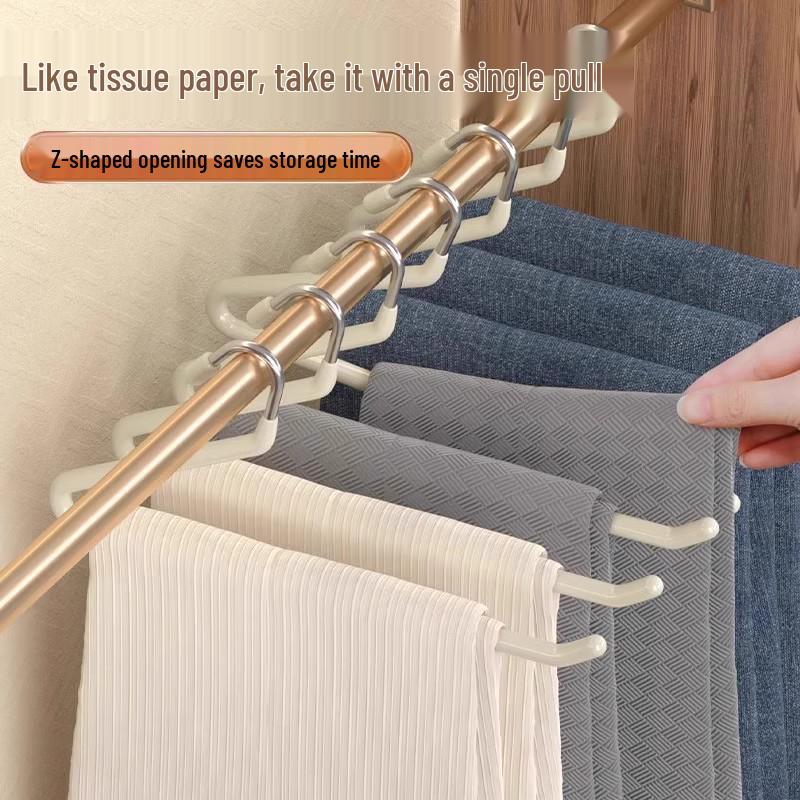 Goose-Shaped Non-Slip Rust-Proof Pant Hanger: Thickened, Space-Saving, and Durable Wardrobe Organizer