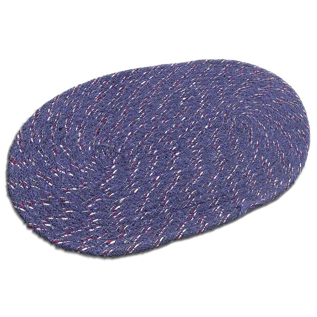 Cotton Oval Door Mat for Porch/Kitchen/Bathroom/Laundry Room