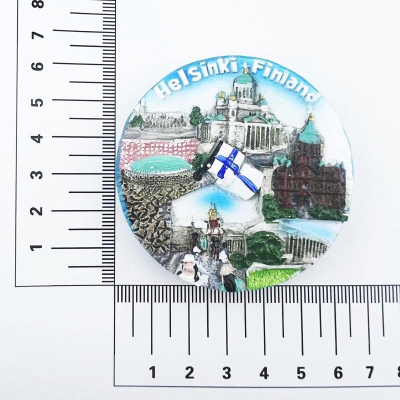 Finlandia Helsinki Souvenir Turistici Magneti da Frigorifero Viaggi in Finlandia Adesivi Magnetici da Frigorifero Decorazioni per la Casa Regali di Matrimonio