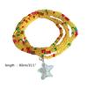 Small Rice Beads Layering Bracelets Stackable Wristband Colorful Beaded Bracelet Fashion Clear Pendant Bracelet Jewelry