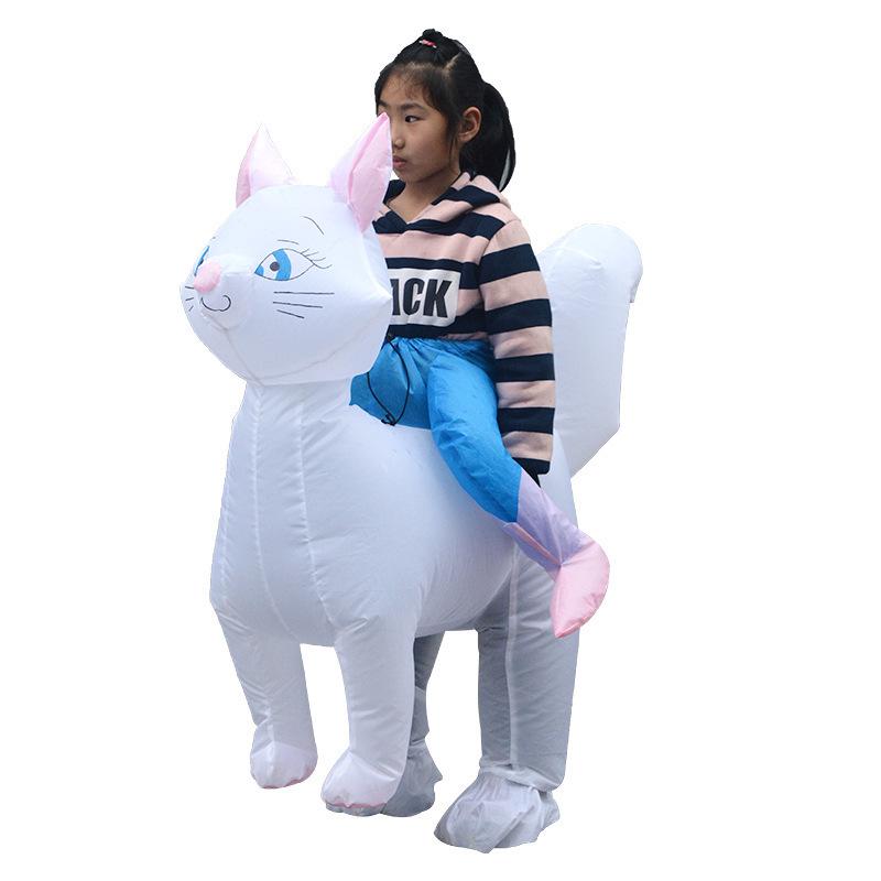 

Christmas Cartoon Cat Inflatable Riding Costume for Parties and Performances