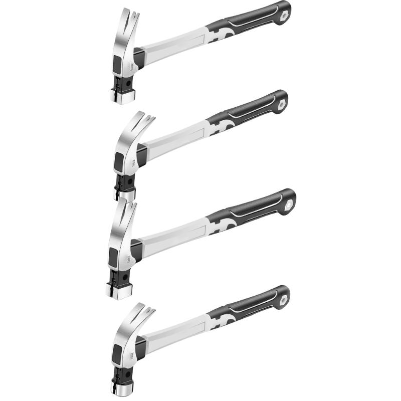 All Purpose Claw Hammer High Carbon Steel Body NonSlip Grip Enhances Strikes Force For Various Repair Applications