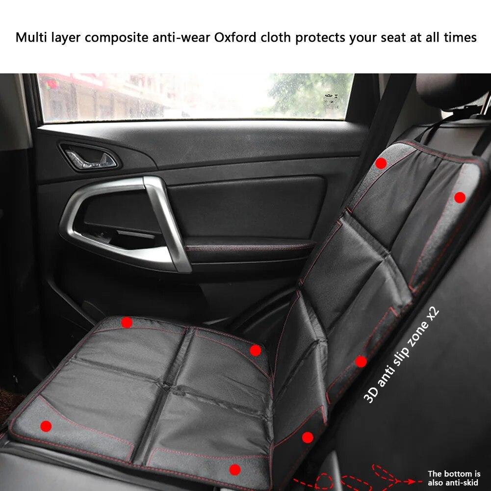 Car Seat Protective Cover with Storage Bag Children Safety Seat Anti-Slip Anti Scratch Mat Pads for Baby Kids Protection Cushion