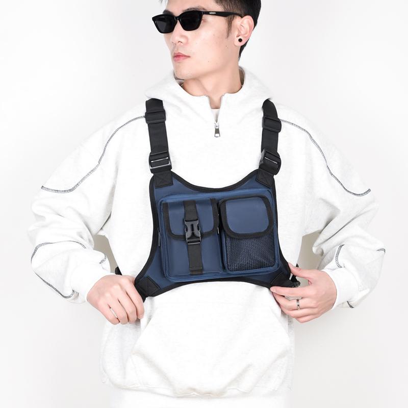 Men's Tactical Anti-Theft Chest Bag – Outdoor Vest Pack for Cycling Running & Sports Activities