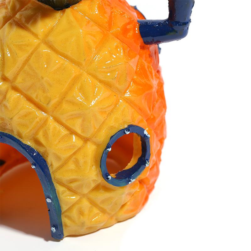 SpongeBob Pineapple Fish Tank Ornament: Resin Hideout for Fish and Shrimp