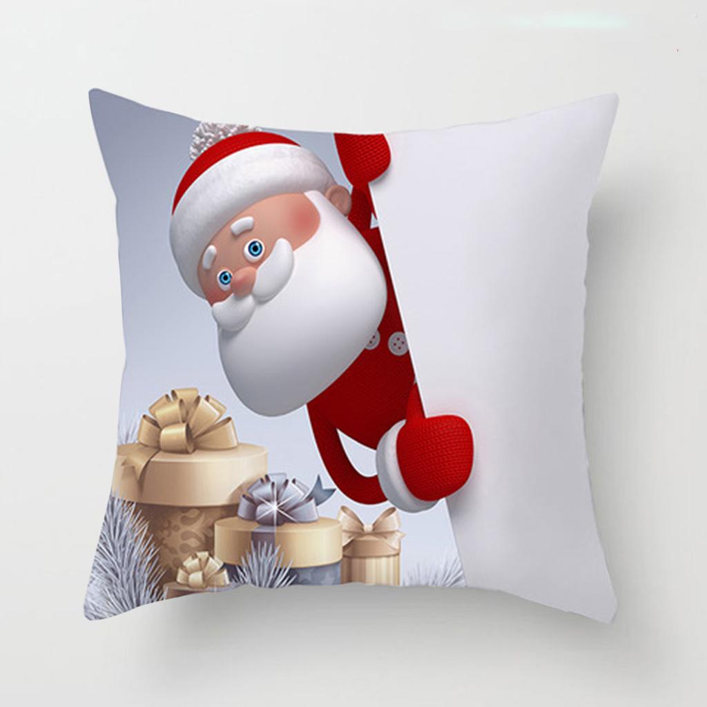 Merry Christmas Cushion Cover Christmas Decorations for Home 2025 Christmas Ornaments Xmas Navidad Gifts Happy New Year 2026