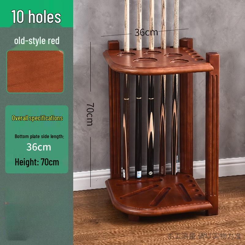 Jundingying Solid Wood 10-Cue Billiard Rack