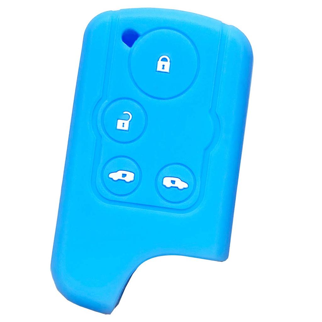 [IKT] Honda Smart Key Silicone Cover 4 Buttons Light Blue / Freed / Elysion