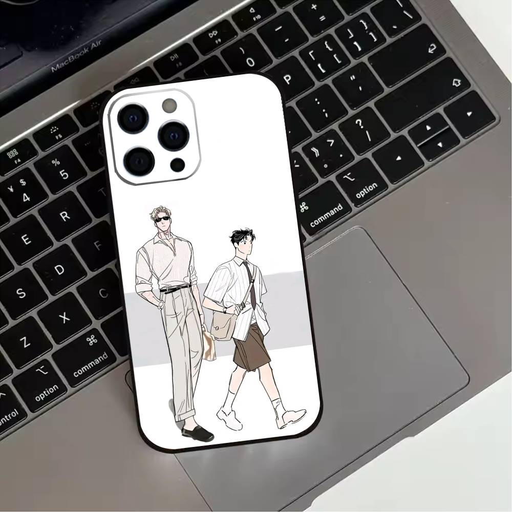 BL Manhwa R-roses And Champagne  Phone Case For iPhone 17,16,15,14,13,12,11 Plus,Pro Max,XS,Soft Silicone Black Cover