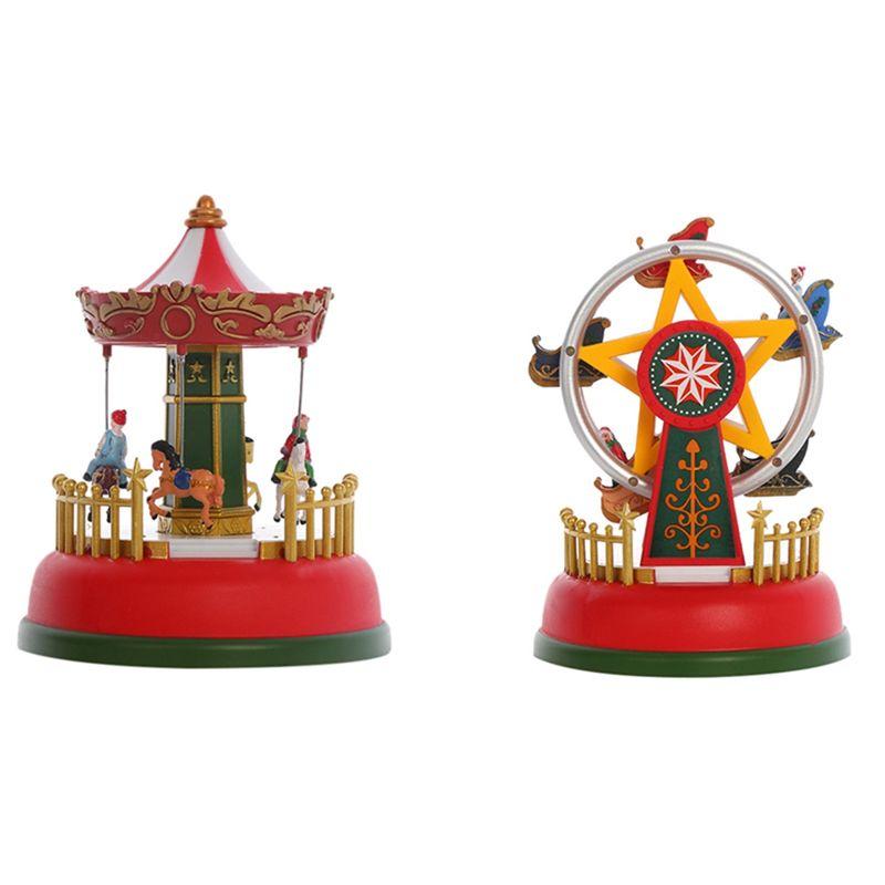 

M-Modern-Christmas Music Luminous Carousel Christmas Children s Room Night Light Decoration Home Gift