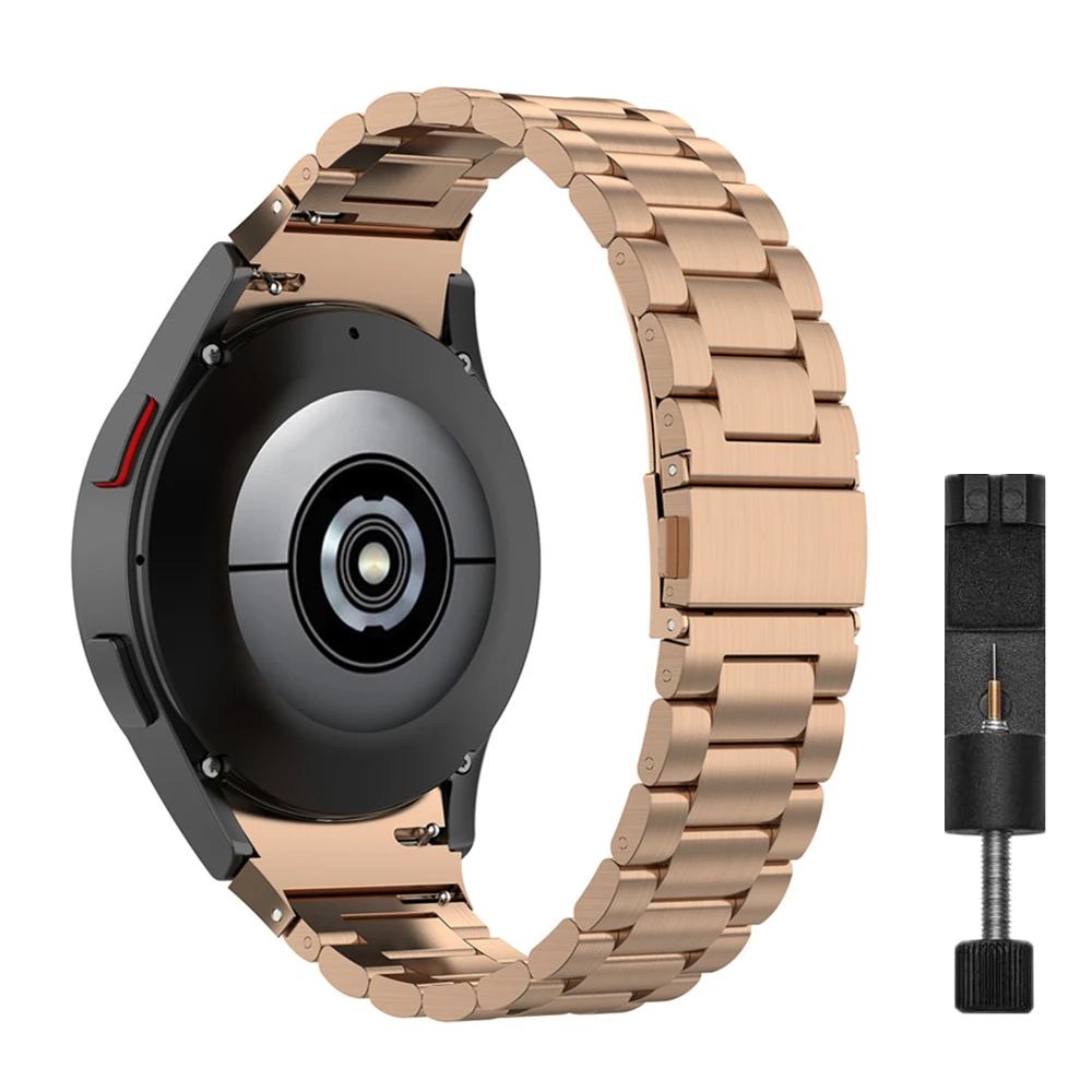 No Gaps Stainless Steel Band for Samsung Galaxy Watch7 6 4 Classic 46mm 47mm/Watch4 5 Pro 44mm 40mm Strap Curved End Bracelet