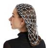 Pärlstickad Hålnätshalsduk Hårnät Håraccessoarer Elastisk Halsduk Dam