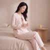 Women's Pure Cotton Long-Sleeved Loungewear Set
