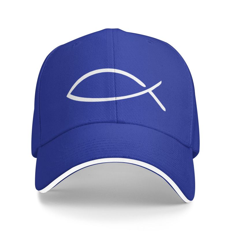 Șapcă de baseball Classic Jesus Fish Femei Unisex Personalizat Ajustabil Unisex Christian Dad Hat Spring