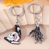 2 Pcs Skull Keychain Halloween Ghost Claws Key Ring Pendants for Men Women Handbag Decor Charms DIY  key Chain Jewelry Gifts