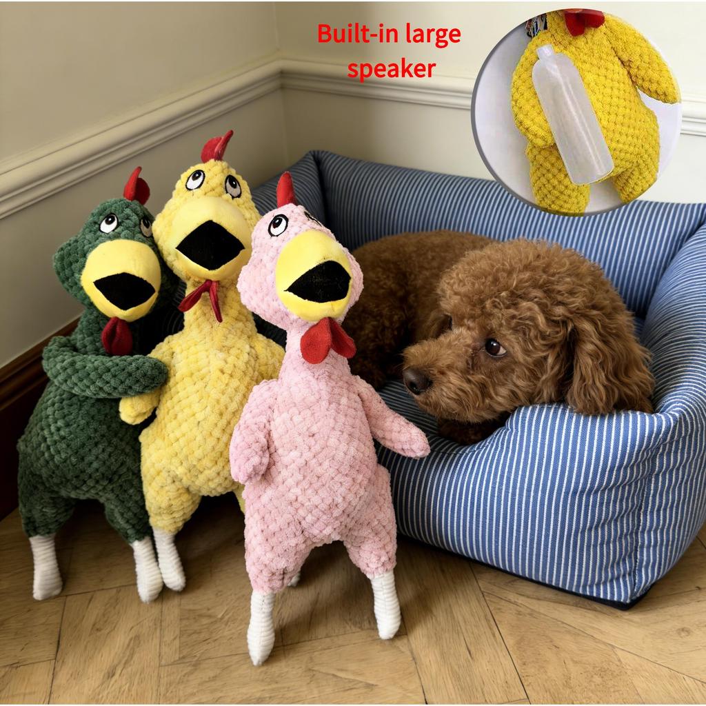 1PCS Scream Chicken Dog Sound Toy Dog Plush Pet Toy