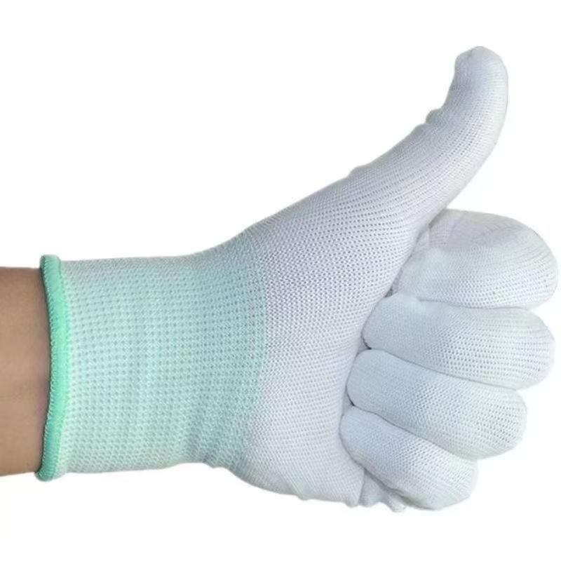 22pcs 11 Pairs of White Durable Household Cleaning Fishing Gloves, Comfortable Ultra-Thin Breathable Elastic, Multi-Purpose