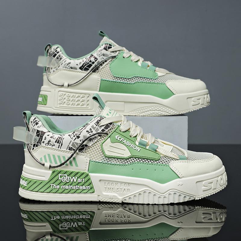 Men's Fashion Casual Low Top Skateboarding Shoes Boys Comfortable Sneakers Male Students Trending Soft Sole Classic Breathable Gym Non-slip