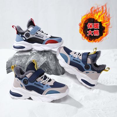 Men's Shoes Sports Shoes Boys Big Cotton Jinjiang Shoes Autumn and Winter Children's Winter 2025 Classmates Velvet Big Children's New Models