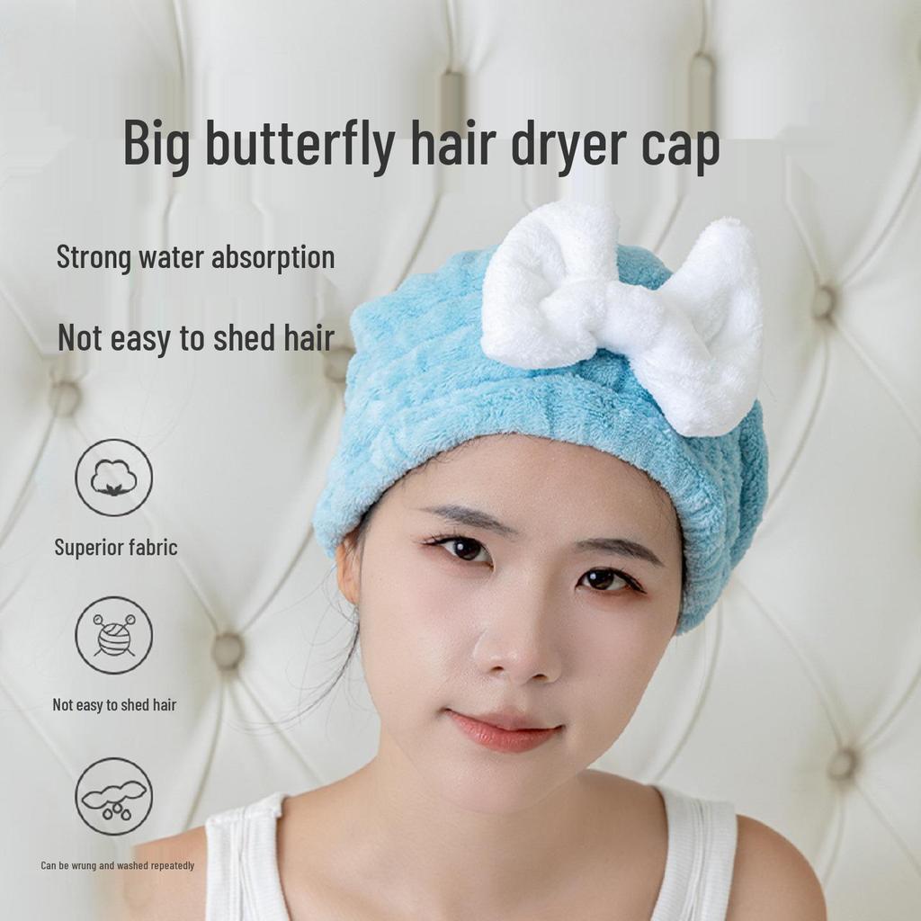 Exclusives Angebot: Schnelltrocknende, superabsorbierende Haube mit niedlichem Schleifendesign