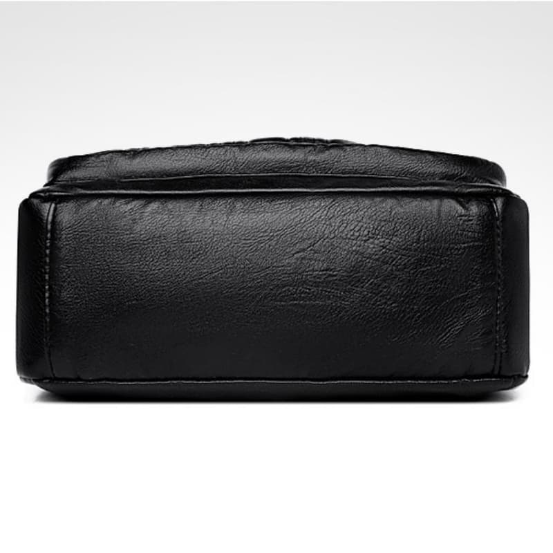 PU zipper shoulder crossbody small square bag